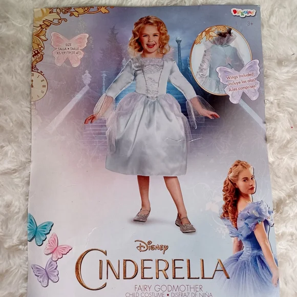 Cinderella Fairy Halloween Costume & Princess Crown Bundle 💙💙 - Picture 7 of 12